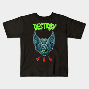 Destroy all bats Kids T-Shirt